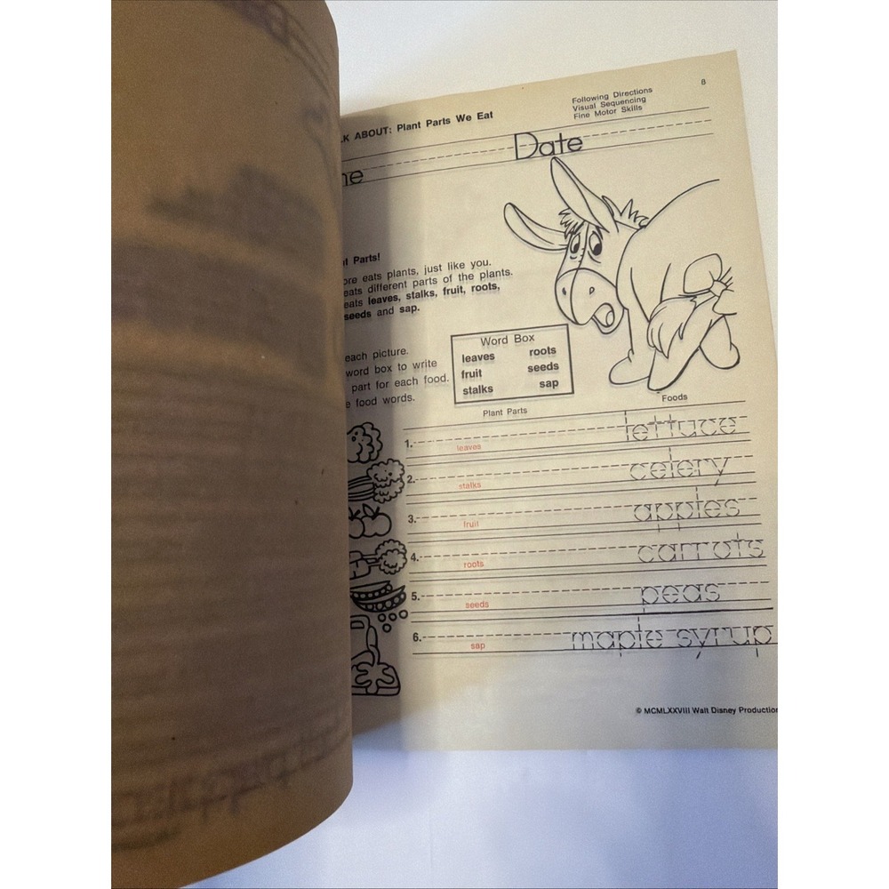 Disney School House Winnie The Pooh Nutrition And You Language Arts Dis 002AC - Picture 13 of 16